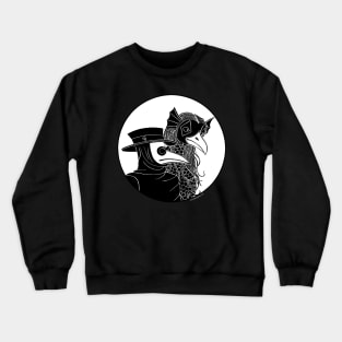 Plague Doctor and Amabie Crewneck Sweatshirt